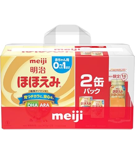 Amazon.co.jp: 明治ほほえみ2缶パック オリジナルおしりふき付 (800g